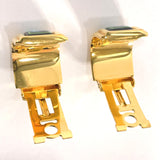 HERMES Earring Emaille Shippo Gold Plated gold Women Used