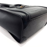 CELINE Handbag 189243 Luggage nano Smooth Rubbed Black Women Used