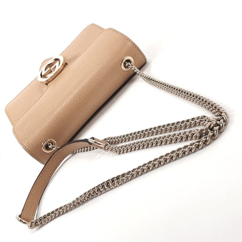GUCCI Shoulder Bag 510304 Interlocking G ChainShoulder leather