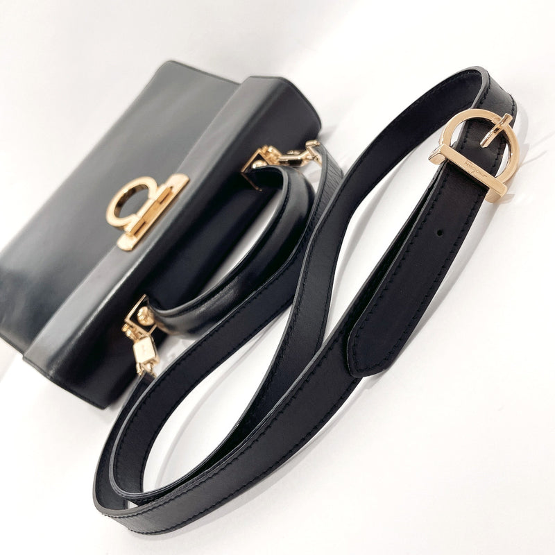 Ferragamo Vintage Gancini Lock Chain Belt Bag Leather - ShopStyle