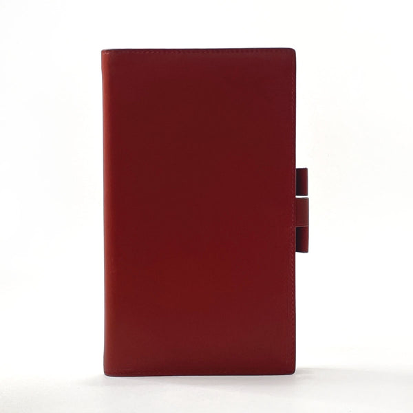 HERMES Notebook cover Agenda Vision Box calf Bordeaux □BCarved seal unisex Used