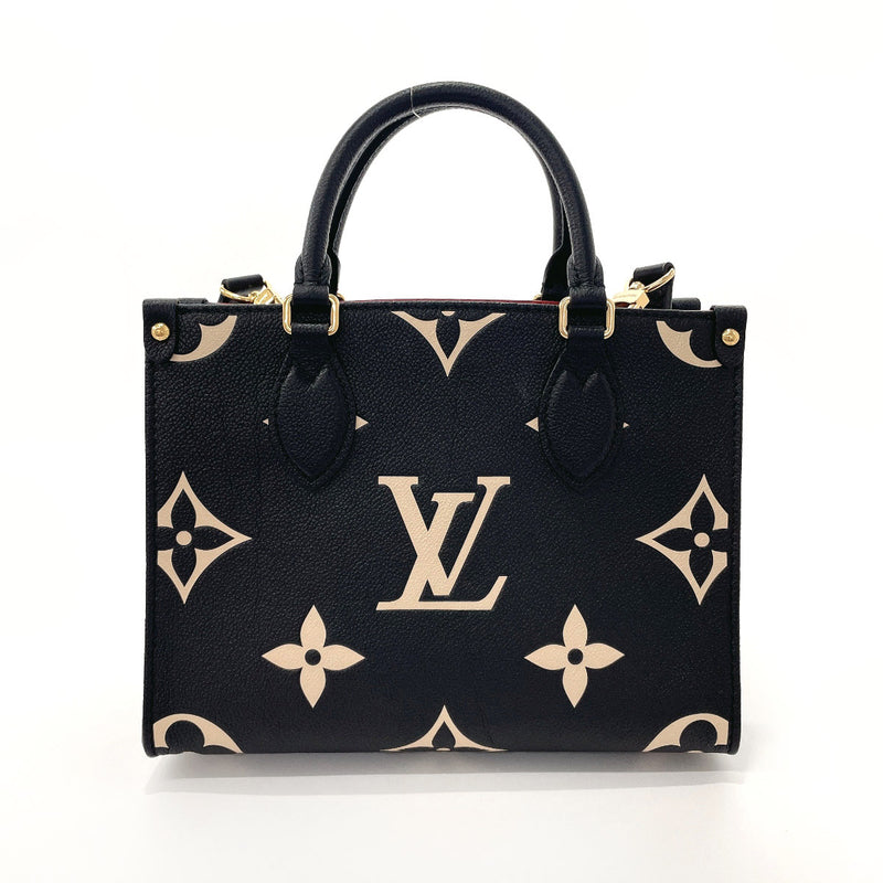 LOUIS VUITTON Handbag M45659 On the Go PM bicolor Monogram Empreinte Black  Women Used