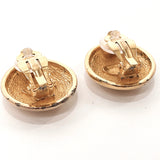 CHANEL Earring COCO Mark Matelasse metal gold Women Used