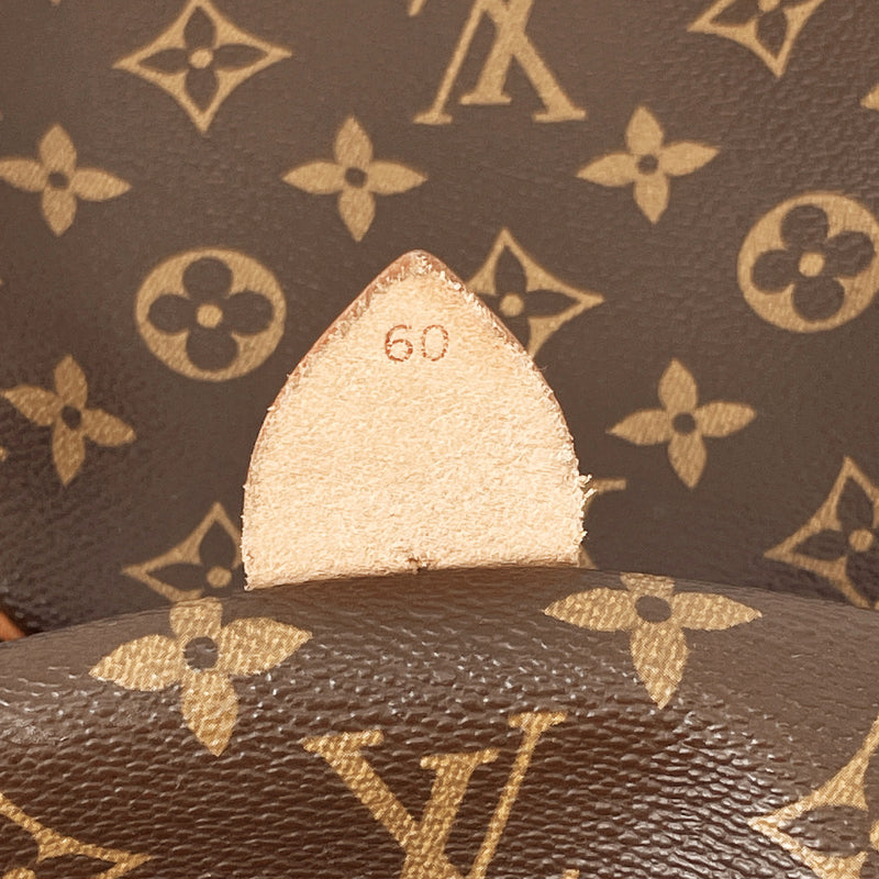 Louis Vuitton Monogram Keepall 60 Boston Bag M41422 LV Auth hs1235