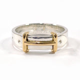 HERMES Ring H-belt Constance Silver925/K18 Gold #10(JP Size) Silver Silver Women Used