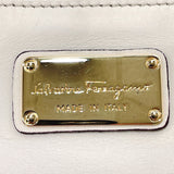 Salvatore Ferragamo Handbag FZ-21 Gancini Sophia leather Ivory Women Used