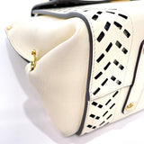 Salvatore Ferragamo Handbag FZ-21 Gancini Sophia leather Ivory Women Used