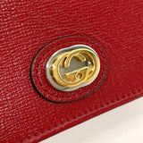 GUCCI wallet 598532 Interlocking G leather Red Women Used