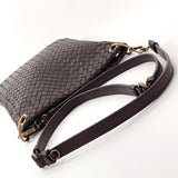 BOTTEGAVENETA Shoulder Bag 179330 Intrecciato leather Brown unisex Used