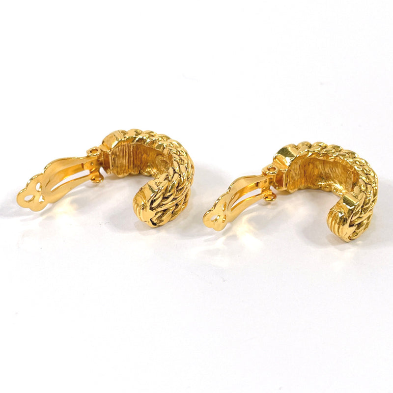 chanel chain earrings gold