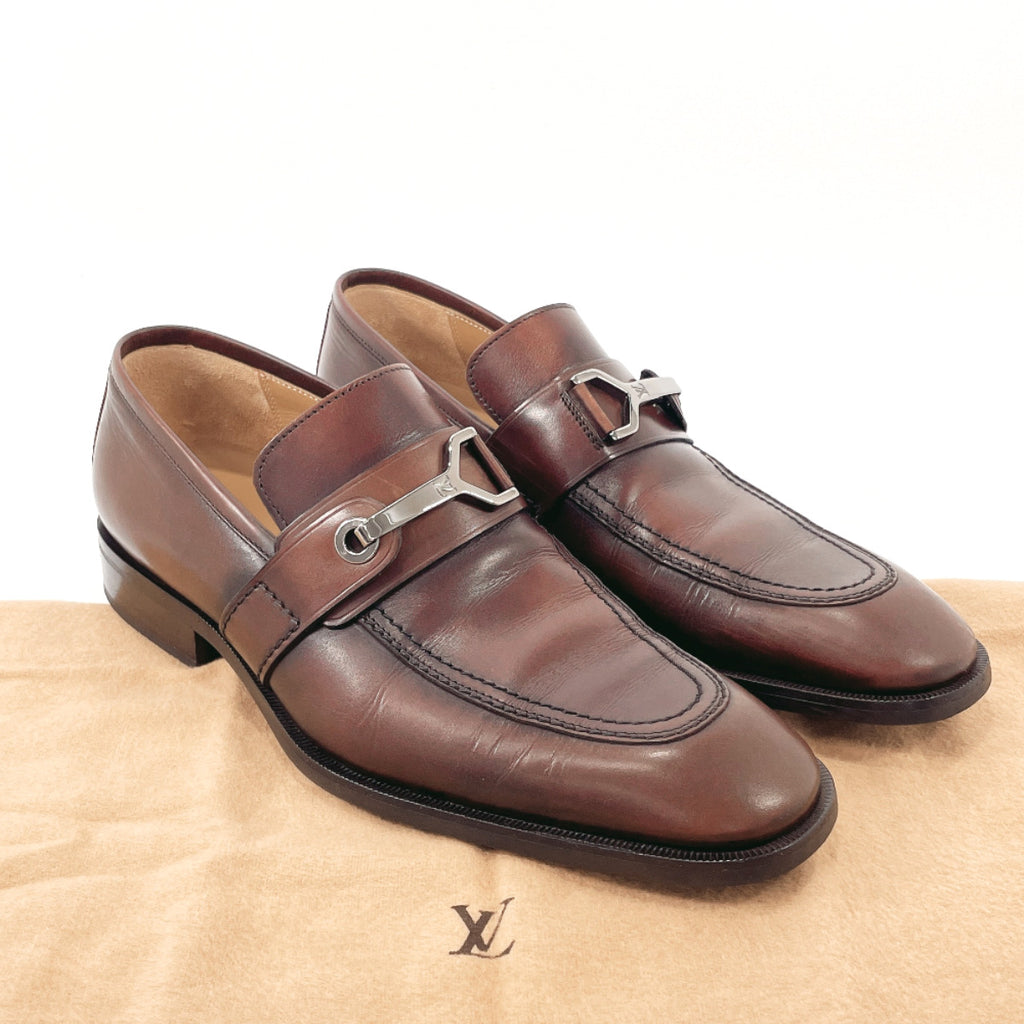 LOUIS VUITTON Dress shoes leather Brown mens Used –