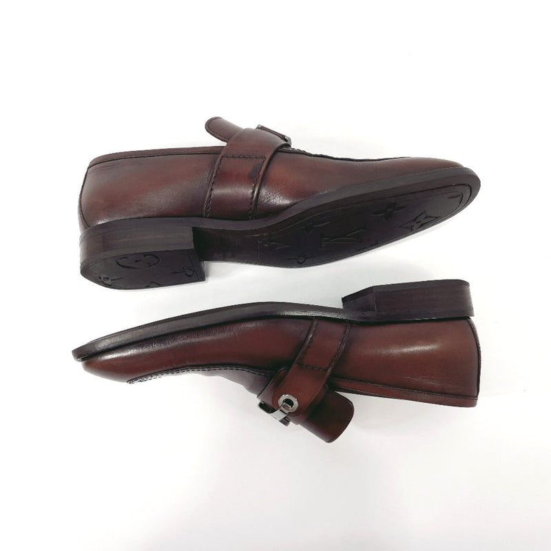 LOUIS VUITTON Dress shoes leather Brown mens Used