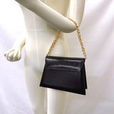 Salvatore Ferragamo Shoulder Bag L21 3143 ChainShoulder leather Black Women Used