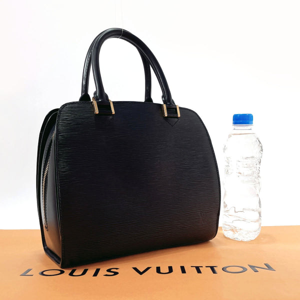 LOUIS VUITTON Handbag M52052 Ponneuf Epi Leather Black Black Women Used