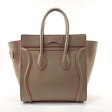 CELINE Handbag 167793 Luggage micro shopper leather beige beige Women Used