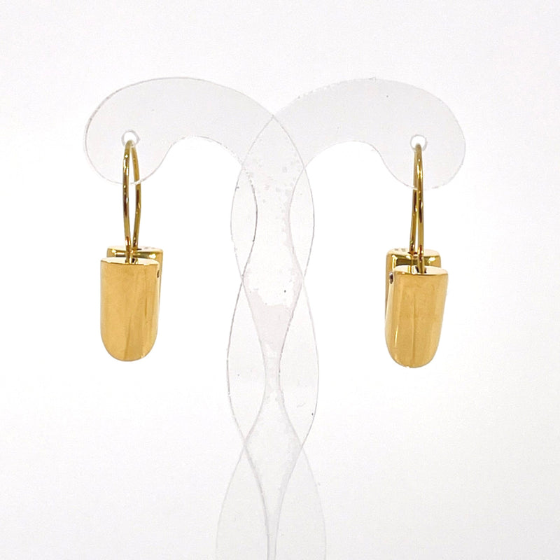 lv gold plated earrings