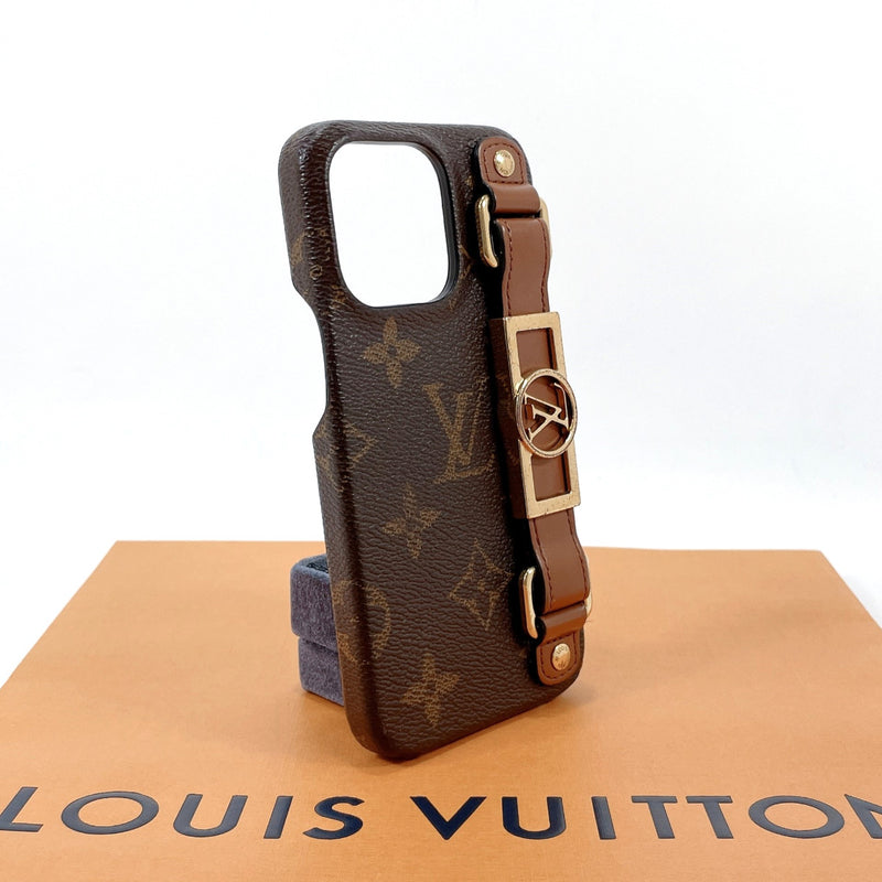 LOUIS VUITTON Other accessories M81214 iPhone case Bumper Dauphine 13 PRO  Monogram canvas Brown Women Used