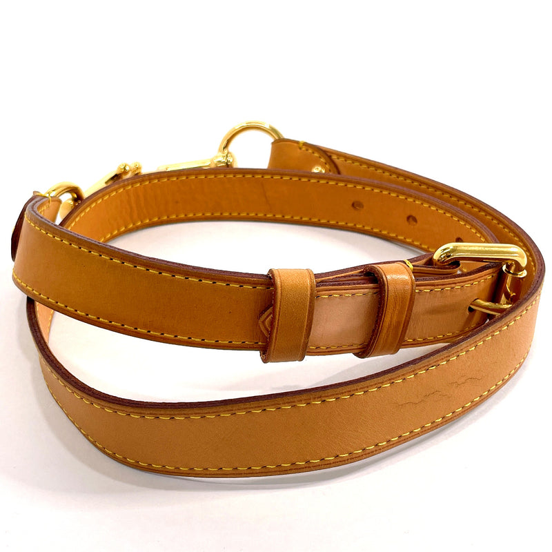 LOUIS VUITTON Shoulder strap Leather beige unisex Used –