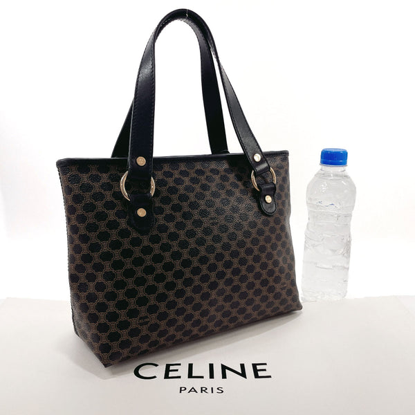 CELINE Handbag Macadam PVC/leather Black Women Used
