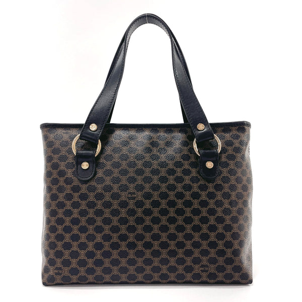 CELINE Handbag Macadam PVC/leather Black Women Used