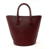 DOLCE&GABBANA Tote Bag with logo leather Bordeaux Women Used