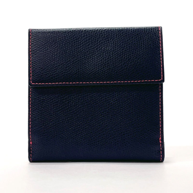 CELINE wallet vintage leather Navy Navy Women Used