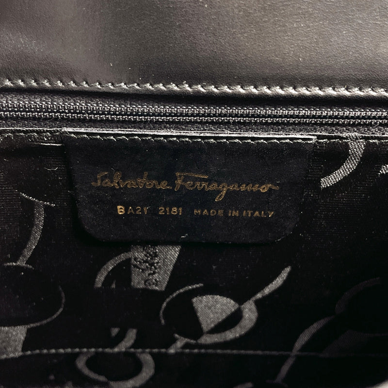 Salvatore Ferragamo Handbag BA21 2181 Gancini 2WAY leather Black