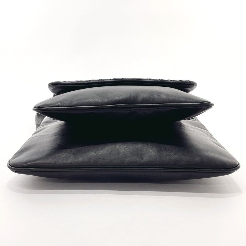 BOTTEGAVENETA Shoulder Bag 273350 Intrecciato leather Black mens Used