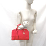 LOEWE Handbag Amazona 28 leather Red Women Used