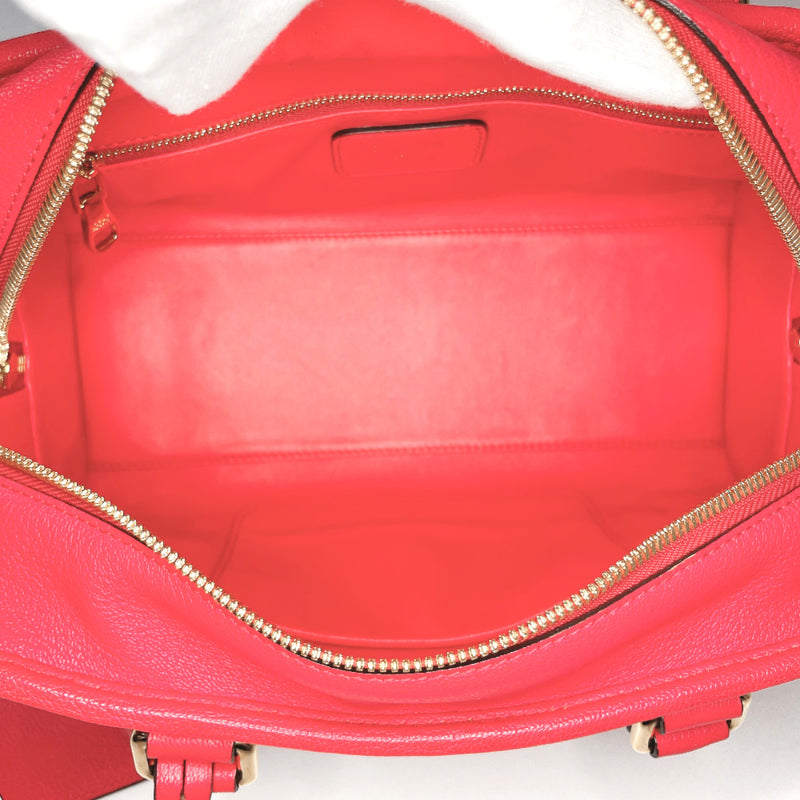 LOEWE Handbag Amazona 28 leather Red Women Used