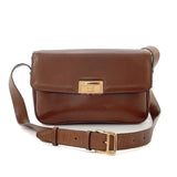 CELINE Shoulder Bag Macadam leather Brown Women Used