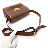 CELINE Shoulder Bag Macadam leather Brown Women Used