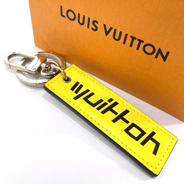 LOUIS VUITTON key ring M68292 Monogram Tab Logo Story leather/Monogram canvas yellow yellow unisex Used