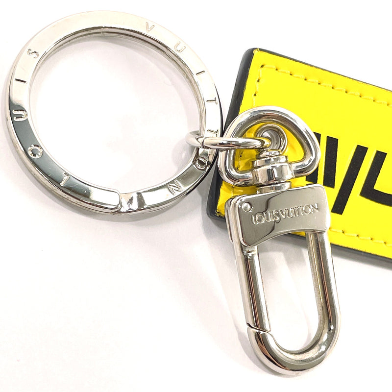 LOUIS VUITTON key ring M68292 Monogram Tab Logo Story leather/Monogram canvas yellow yellow unisex Used