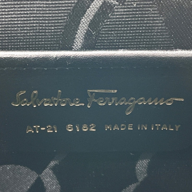 Salvatore Ferragamo Handbag 2WAY Vanity canvas/Patent leather Black Women Used