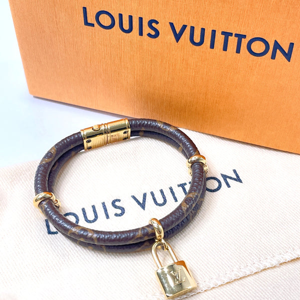 LOUIS VUITTON bracelet M6640F Brasserie Keep It Twice Monogram canvas Brown Women Used