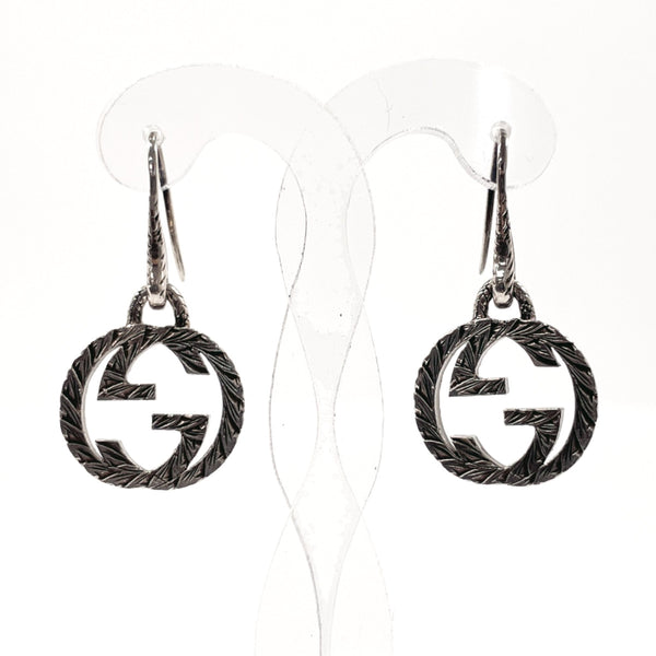 GUCCI earring Interlocking G Silver925 Silver Women Used
