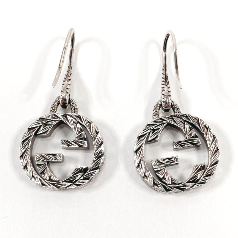 Gucci interlocking g earrings clearance in silver