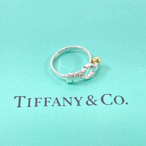TIFFANY&Co. Ring Hook & Eye Silver925/K18 yellow gold #10(JP Size) Silver Silver Women Used
