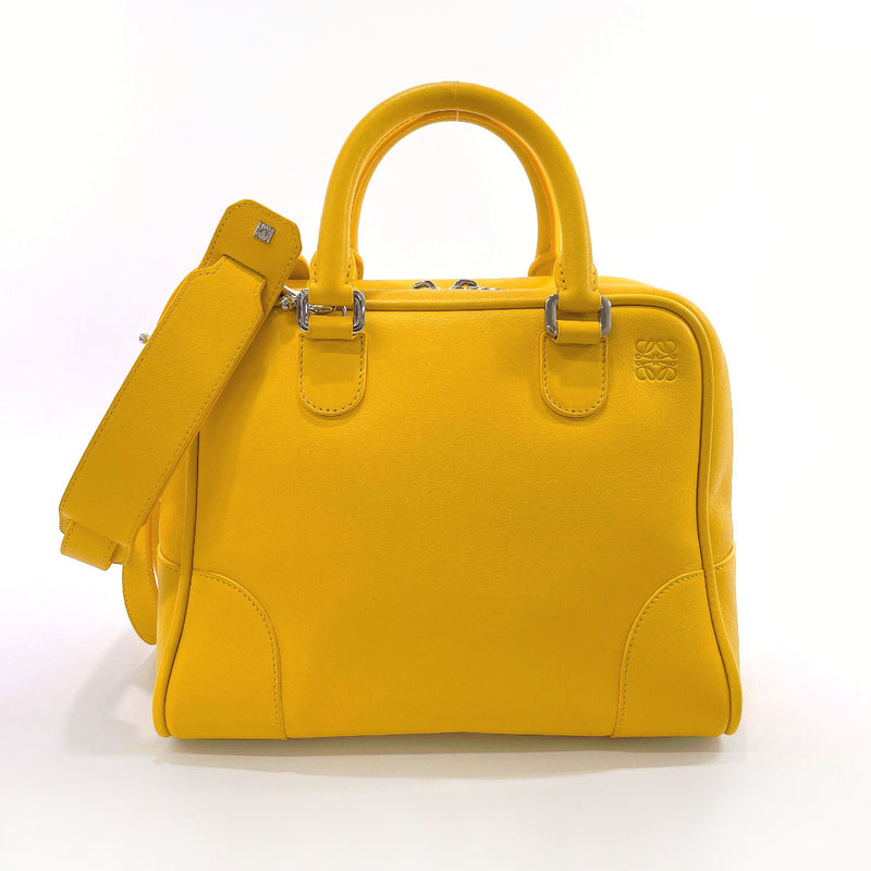 Yellow Loewe a Leather Handbag