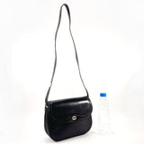 GUCCI Shoulder Bag 001・261・1070 Old Gucci leather Black Women Used