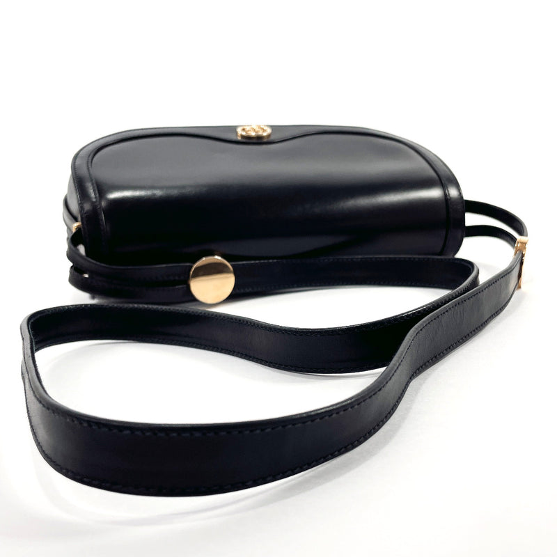 GUCCI Shoulder Bag 001・261・1070 Old Gucci leather Black Women Used