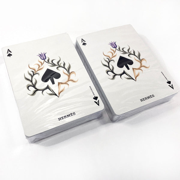 HERMES Other miscellaneous goods Playing cards 2018 holiday gifts paper blue blue unisex New
