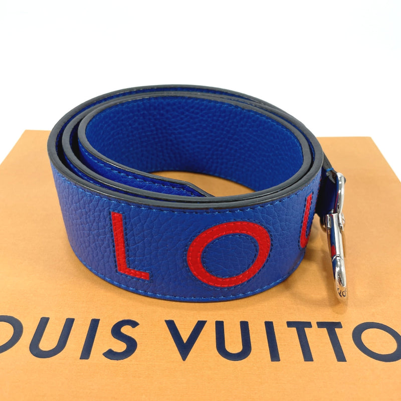 LOUIS VUITTON Shoulder strap Taurillon Clemence blue unisex Used