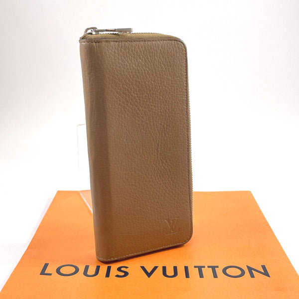 LOUIS VUITTON purse M58864 Zippy Wallet Vertical Taurillon Clemence Brown Brown mens Used