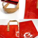 LOUIS VUITTON Handbag M91088 Reed PM Monogram Vernis Red Red Women Used