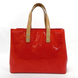 LOUIS VUITTON Handbag M91088 Reed PM Monogram Vernis Red Red Women Used