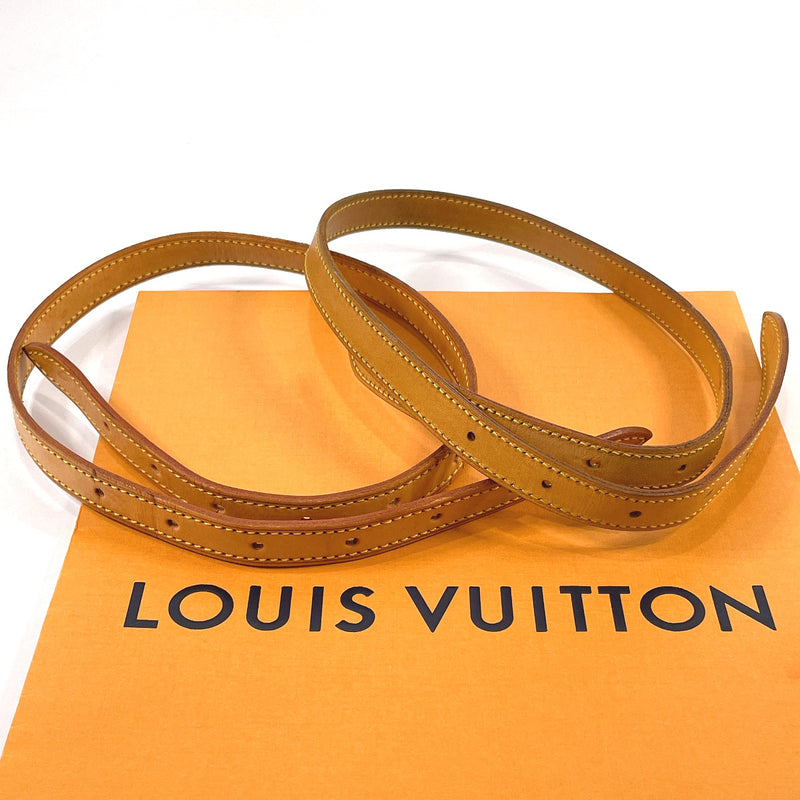 LOUIS VUITTON Shoulder strap Bucket for GM Leather Brown unisex Used –