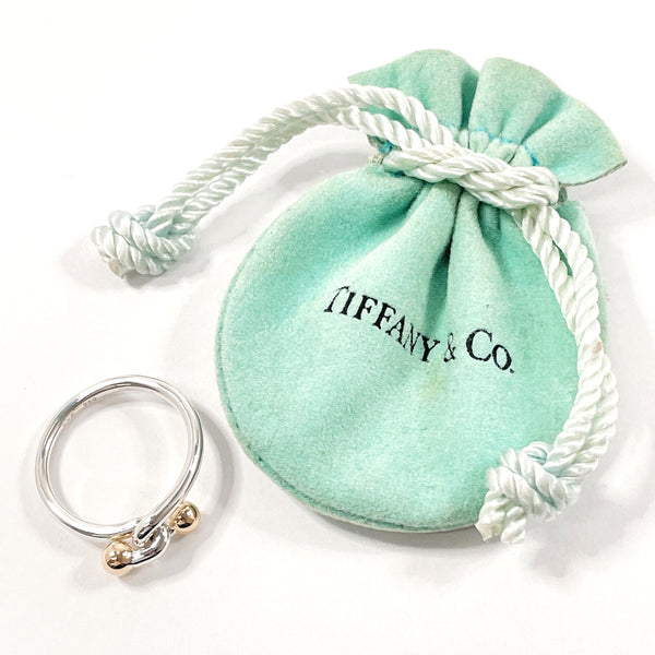 TIFFANY&Co. Ring Hook & Eye Love knot Silver925/K18 yellow gold #12(JP Size) Silver Silver Women Used