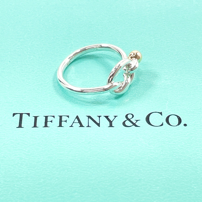 TIFFANY&Co. Ring Love knot Silver925/K18 Gold #12(JP Size) Silver Silver Women Used